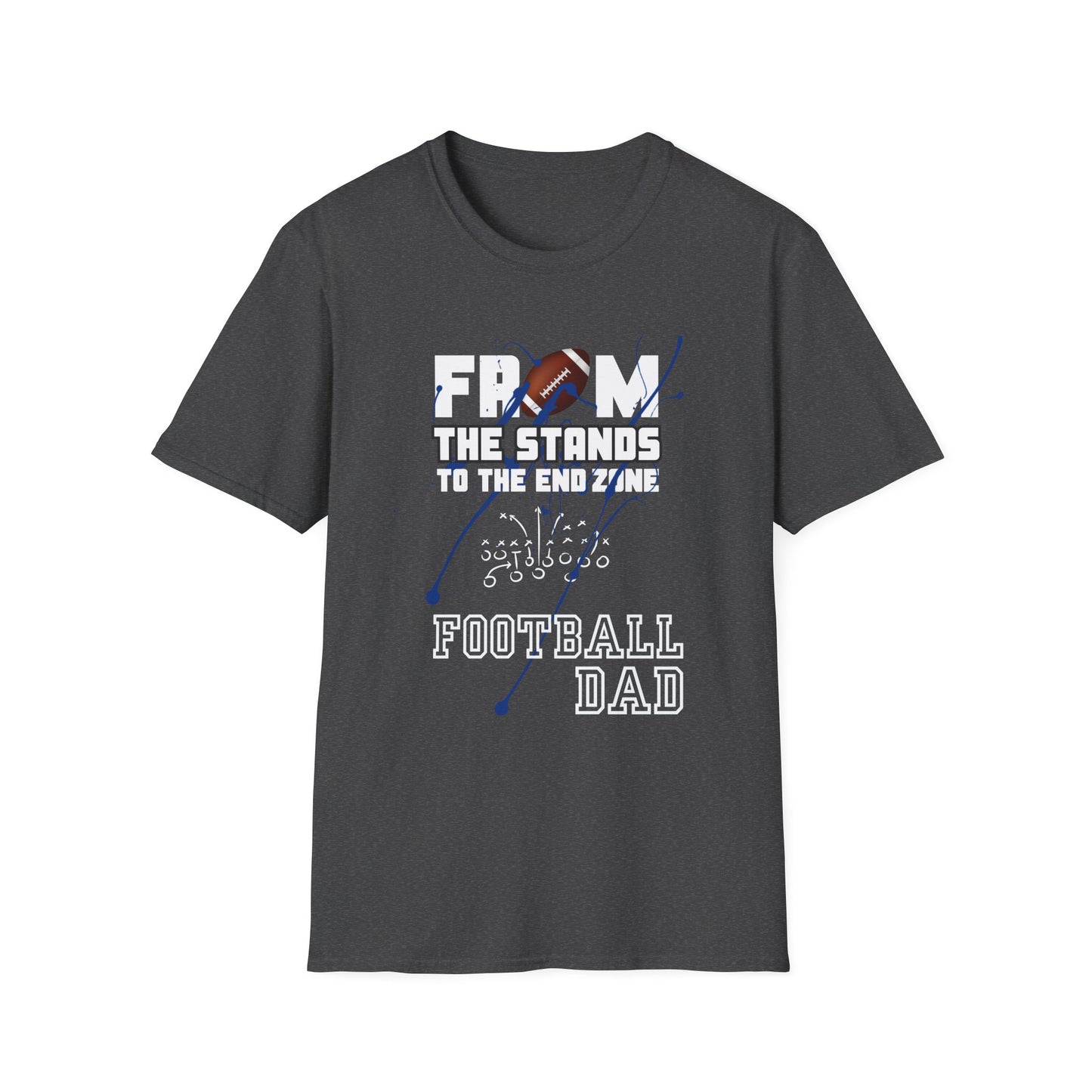 Football Dad T-Shirt- Blue