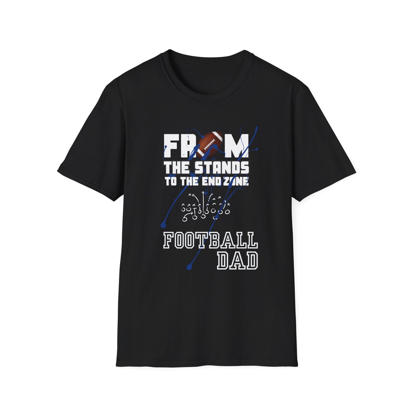 Football Dad T-Shirt- Blue