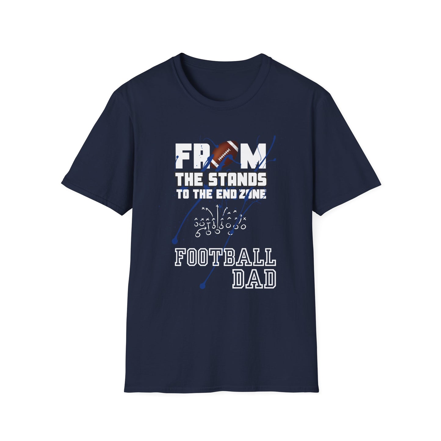 Football Dad T-Shirt- Blue