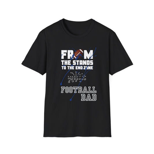 Football Dad T-Shirt- Blue